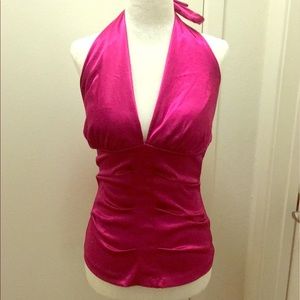 Fuschia halter top